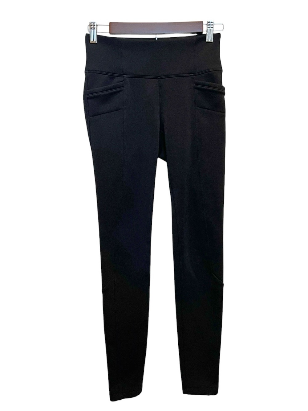Athleta Leggings Black High Waisted Full Length Size XS Pockets